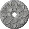 Ekena Millwork Milan Medallion (Canopies up to 4 5/8"), 24 1/2"OD x 3 1/2"ID x 1"P, Ultra Pure White Crackle CM24MIUWC - alternate 1